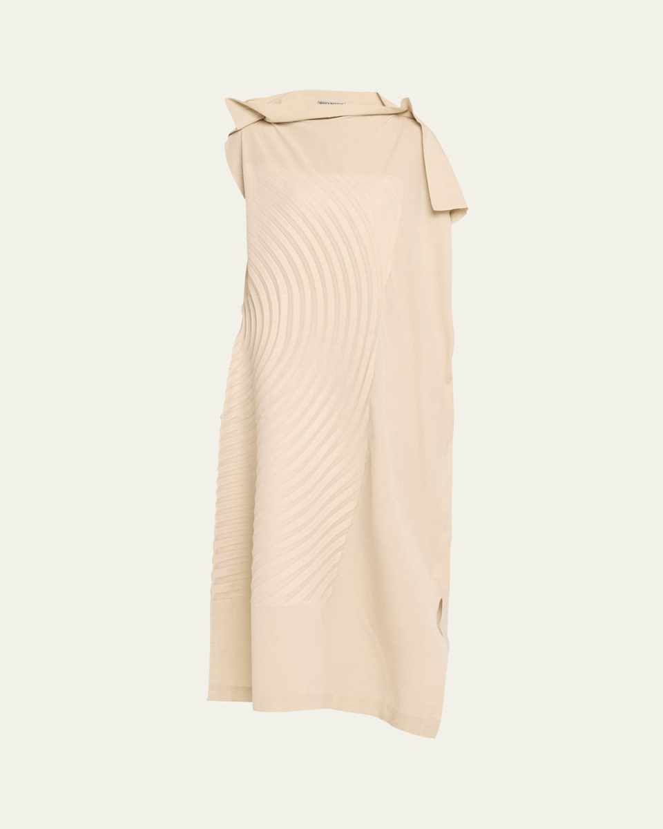 Flow Long Pleated Dress